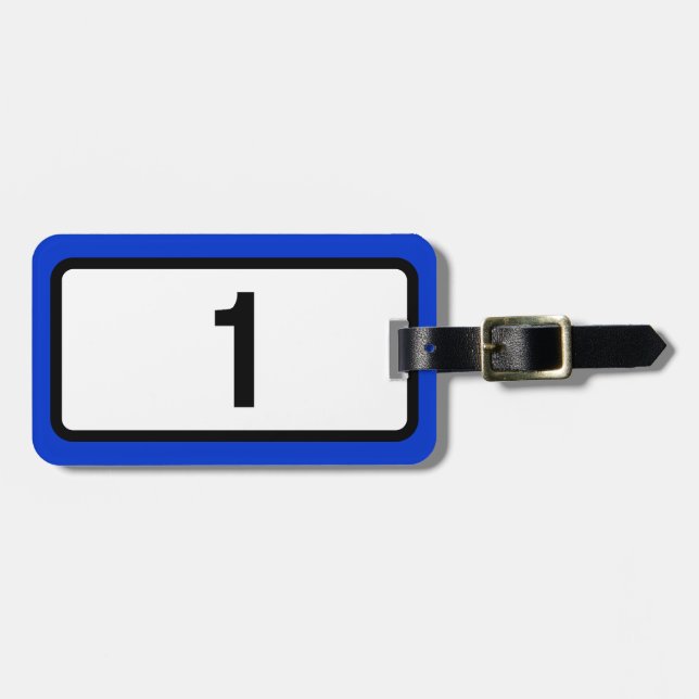 Iceland Route 1 Ring Road Luggage Tag (Front Horizontal)