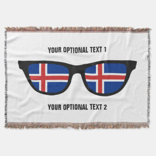 Iceland Shades custom throw blanket