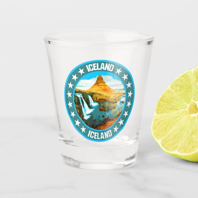 Iceland                                            shot glass (Front)