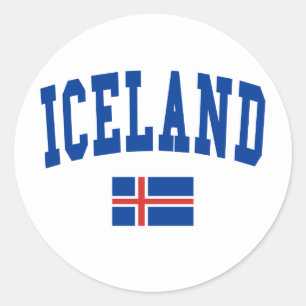 Iceland Style Classic Round Sticker