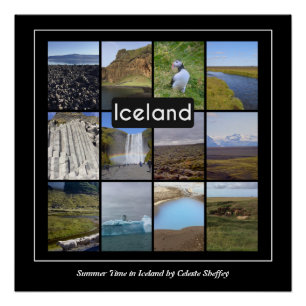 Iceland Summer Landscape   Poster