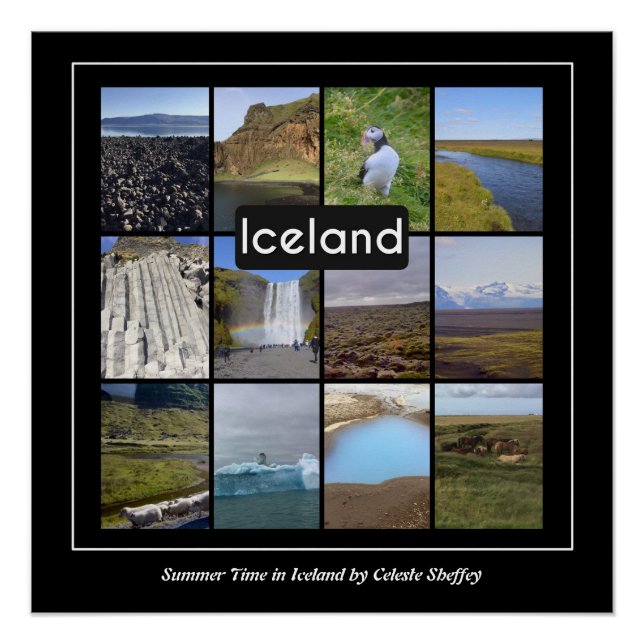 Iceland Summer Landscape   Poster (Front)