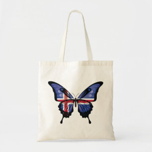 Iceland Swallowtail Butterfly Flag Sticker Tote Bag