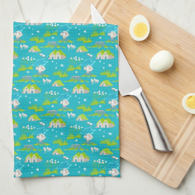 Iceland Tea Towel (Quarter Fold)