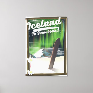 Iceland to Snowboard Canvas Print