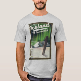 Iceland to Snowboard T-Shirt