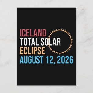 Iceland total solar eclipse august 12 2026 Mug Holiday Postcard