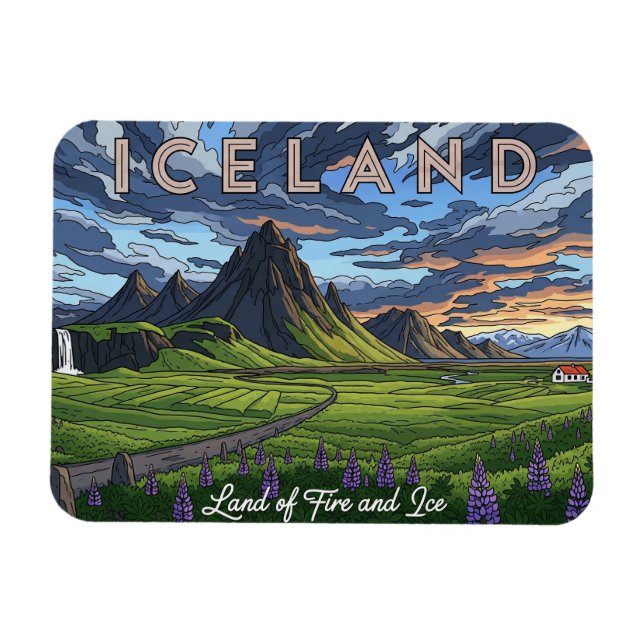 Iceland Travel Magnet (Horizontal)
