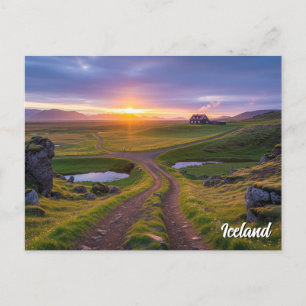 Iceland Travel Postcard