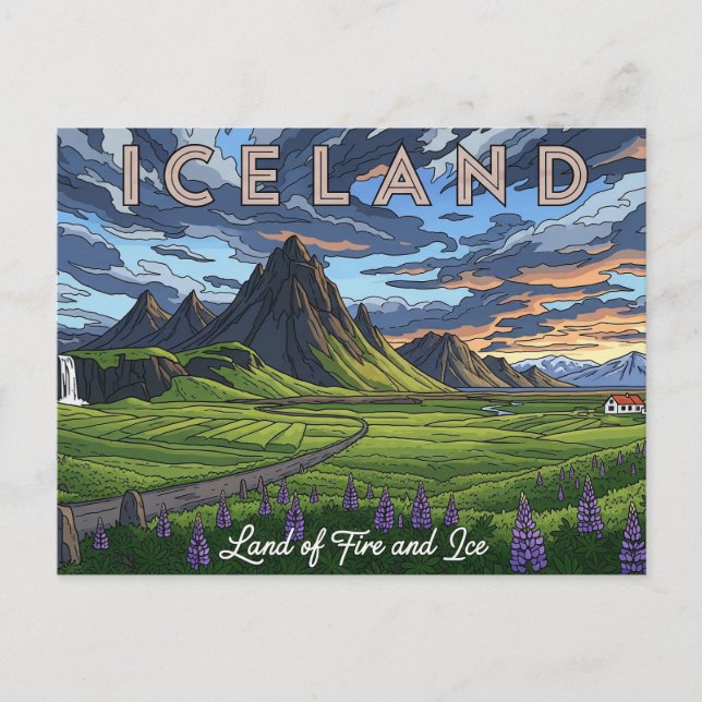 Iceland Travel Postcard (Front)