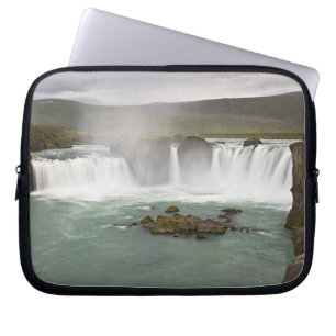 Iceland. View of Godafoss Falls on the Laptop Sleeve