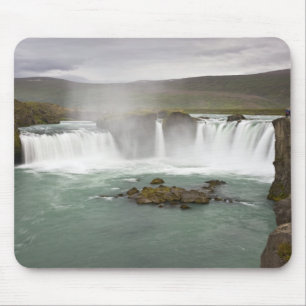 Iceland. View of Godafoss Falls on the Mouse Mat