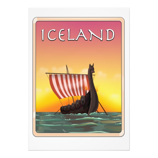 Iceland Viking Travel poster (Front)