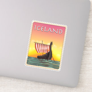 Iceland Viking Travel poster