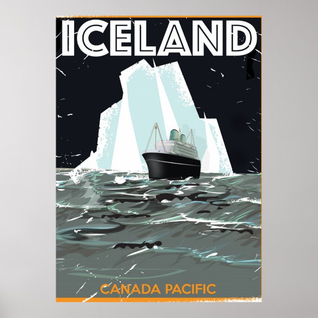 Iceland Vintage Poster (Front)