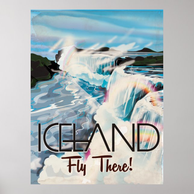 Iceland Vintage Travel Poster (Front)