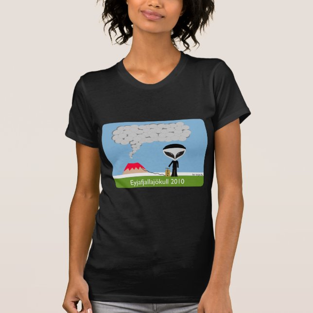Iceland Volcano 2010 Womens Tee (Front)