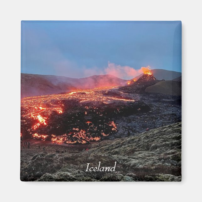 Iceland volcano - magnet (Front)