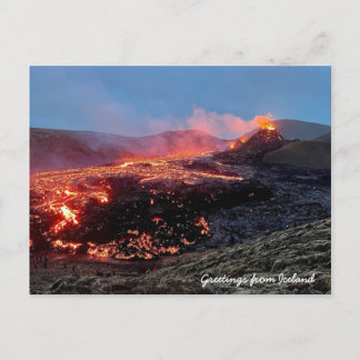 Iceland volcano - Postcard
