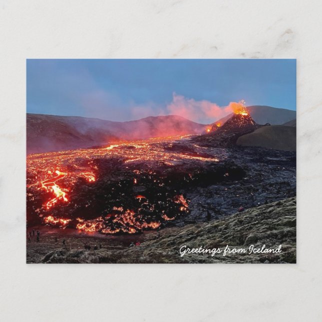 Iceland volcano - Postcard (Front)