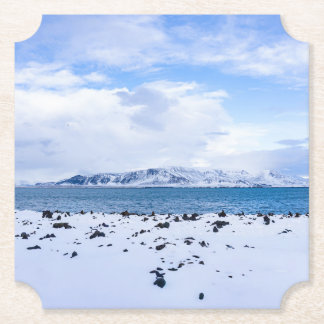 Iceland Winter Wonderland Paper Coaster