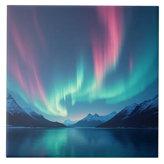 Icelandic Aurora Tile (Front)