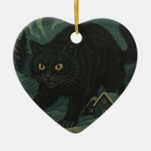 Icelandic Christmas yule Cat  Ceramic Tree Decoration