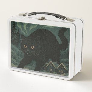 Icelandic Christmas yule Cat  Metal Lunch Box