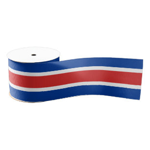 Icelandic flag colours ribbon, patriots, Iceland Grosgrain Ribbon