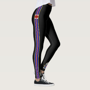 Icelandic flag leggings