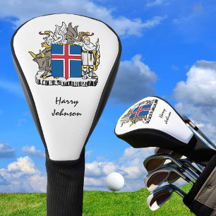 Icelandic Flag & Monogrammed Golf Clubs Covers