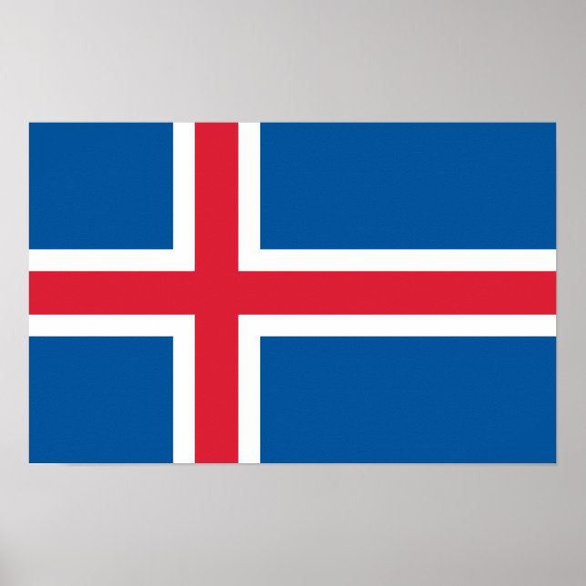 Icelandic flag - poster (Front)