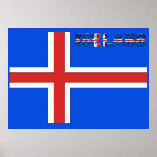 Icelandic flag poster (Front)