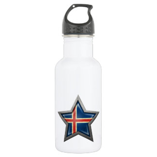 Icelandic Flag Star 532 Ml Water Bottle