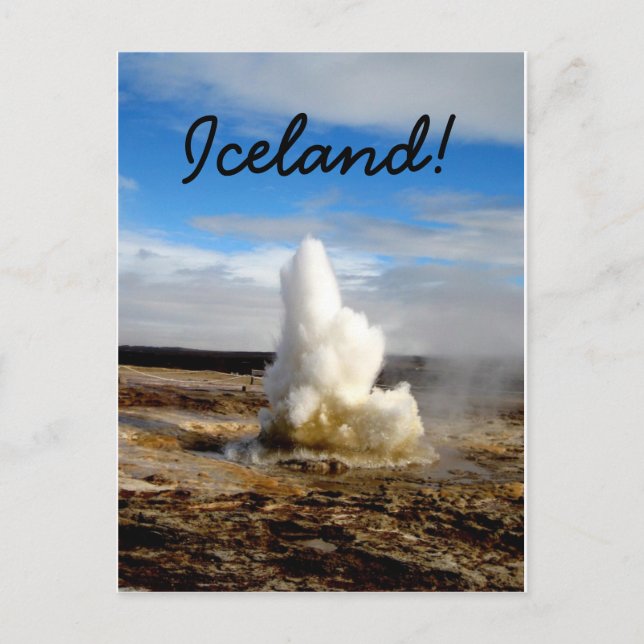 Icelandic Geyser Postcard (Front)
