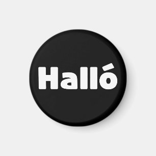 Icelandic Halló { Hello ) Íslenska Language Magnet