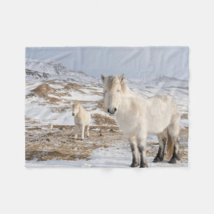 Icelandic Horse   Blonduos, Iceland Fleece Blanket