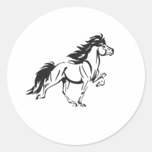 Icelandic Horse Classic Round Sticker