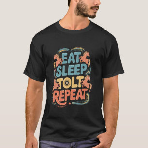 Icelandic Horse Eat Sleep Tolt Repeat for Equestri T-Shirt