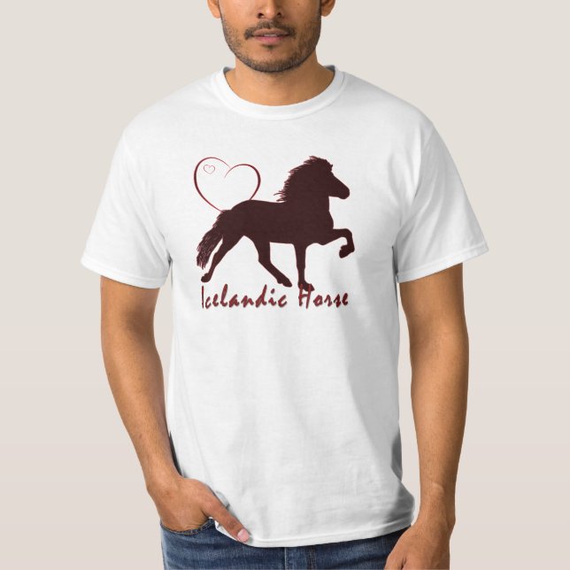 Icelandic Horse Hearts T-Shirt (Front)