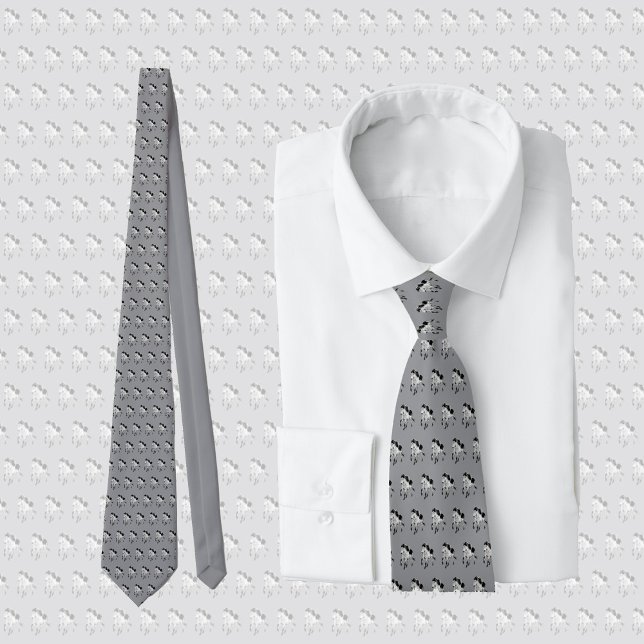 Icelandic horse in motion, horse lover  tie (Creator Uploaded)