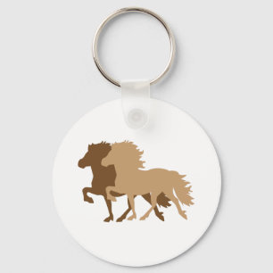 Icelandic Horse Key Ring