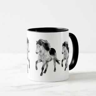 Icelandic horse motion mug