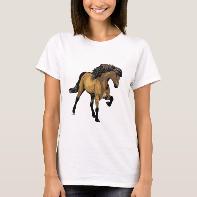 Icelandic Horse Nouvelle Vogue T-Shirt (Front)