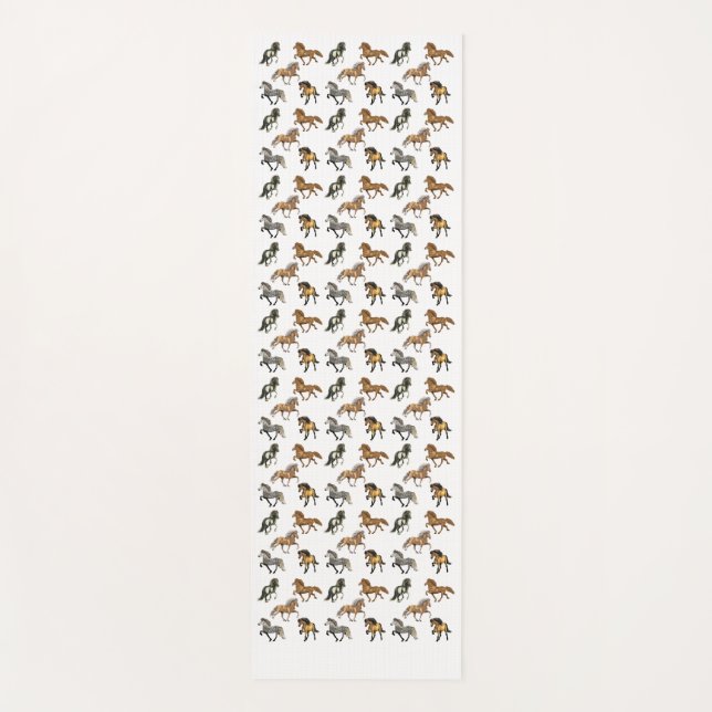 Icelandic horses in Gait Yoga Mat (Front)