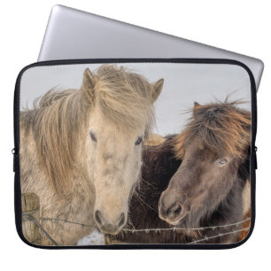 Icelandic Horses Laptop Sleeve