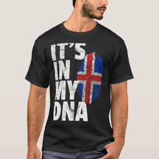 Icelandic Iceland Flag It's In My Dna Christmas  C T-Shirt
