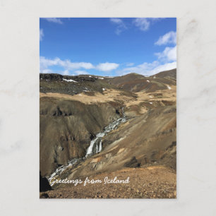 Icelandic landscape postcard