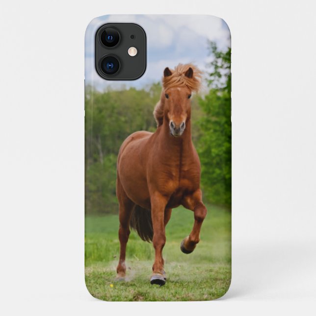 Icelandic Pony at a Tölt Funny Photo Horse Lovers Case-Mate iPhone Case (Back)
