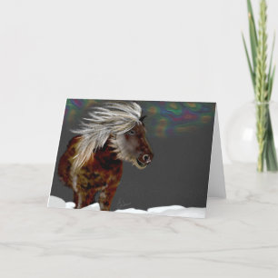 Icelandic Pony Greeting Holiday Card